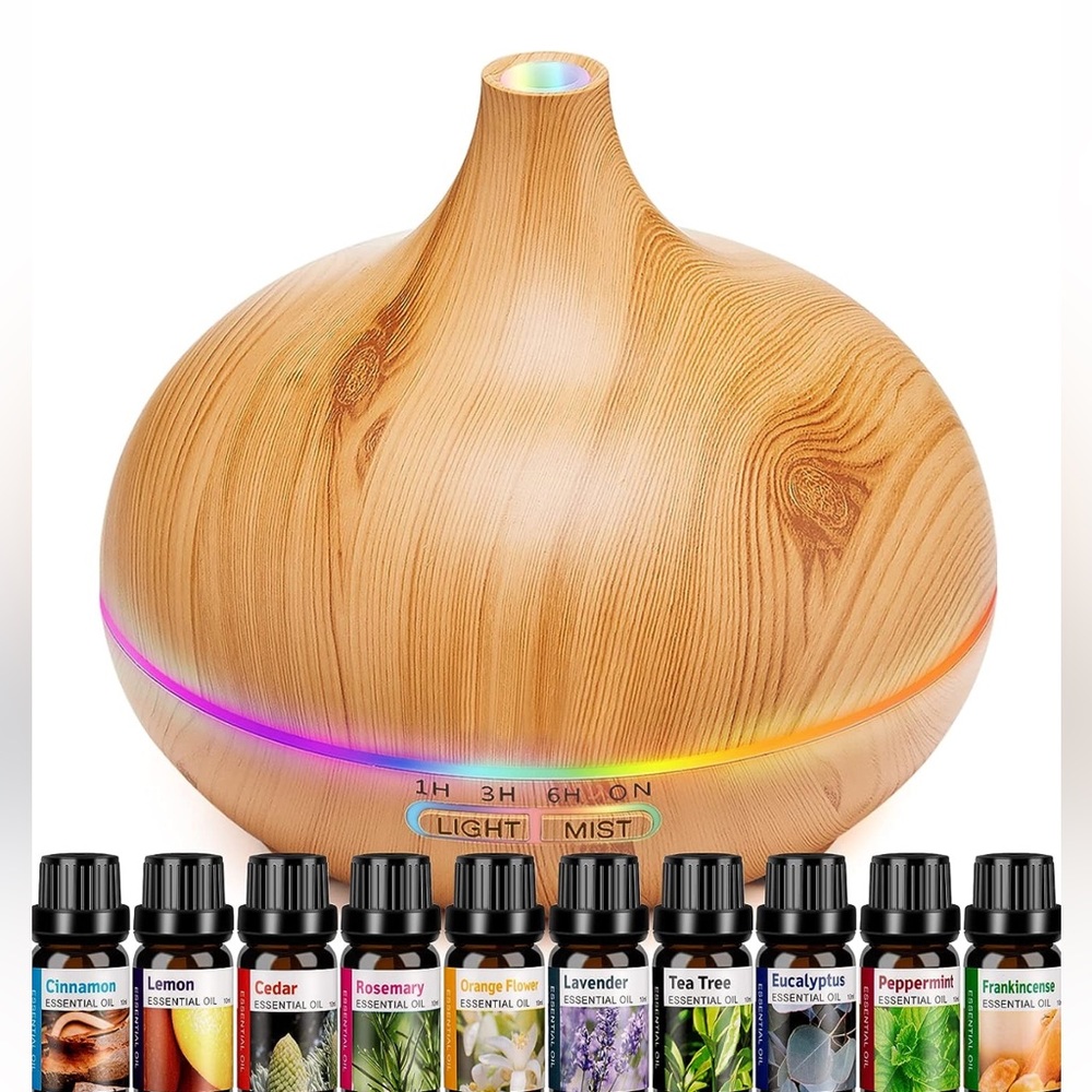 Aroma Essential Oil diffuser with led lights and oils